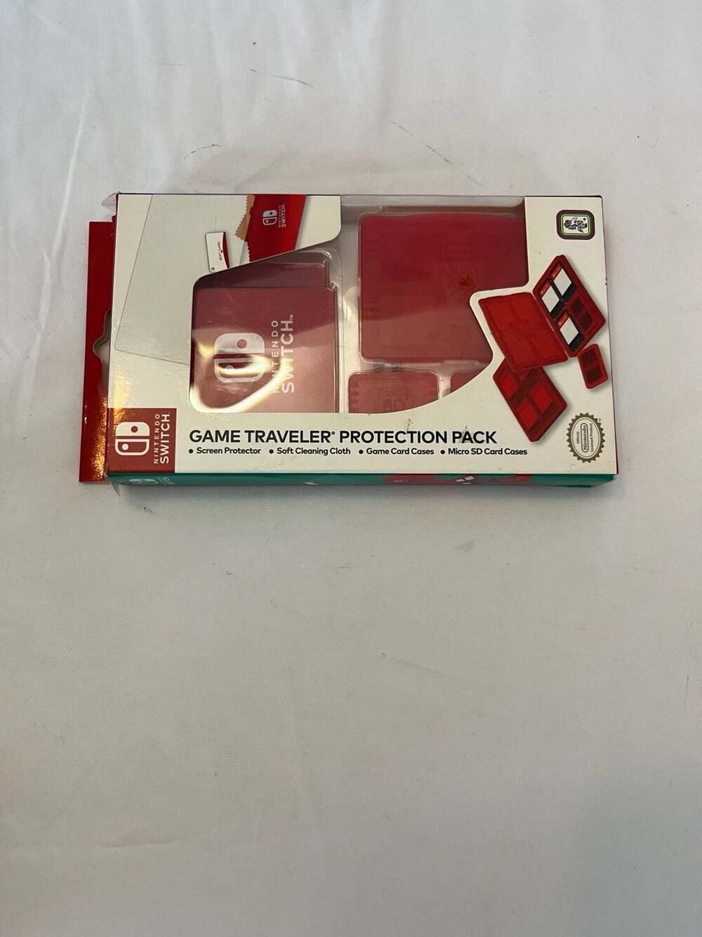 Nintendo Switch Game Traveler Protection Pack Red Accessories Kit NNS10
